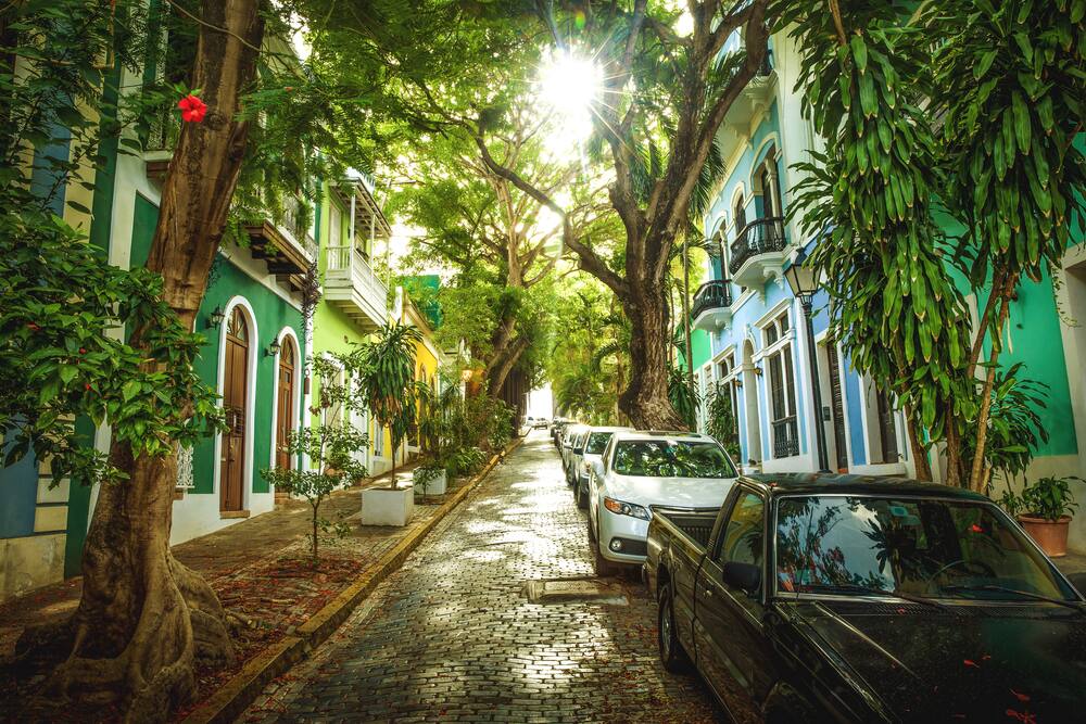 Colorful Houses in Old San Juan, Puerto Rico